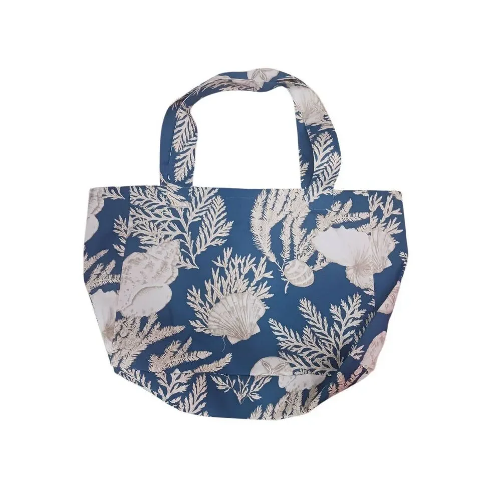 Extra large canvas beach tote  ruise tote packable costal weekender